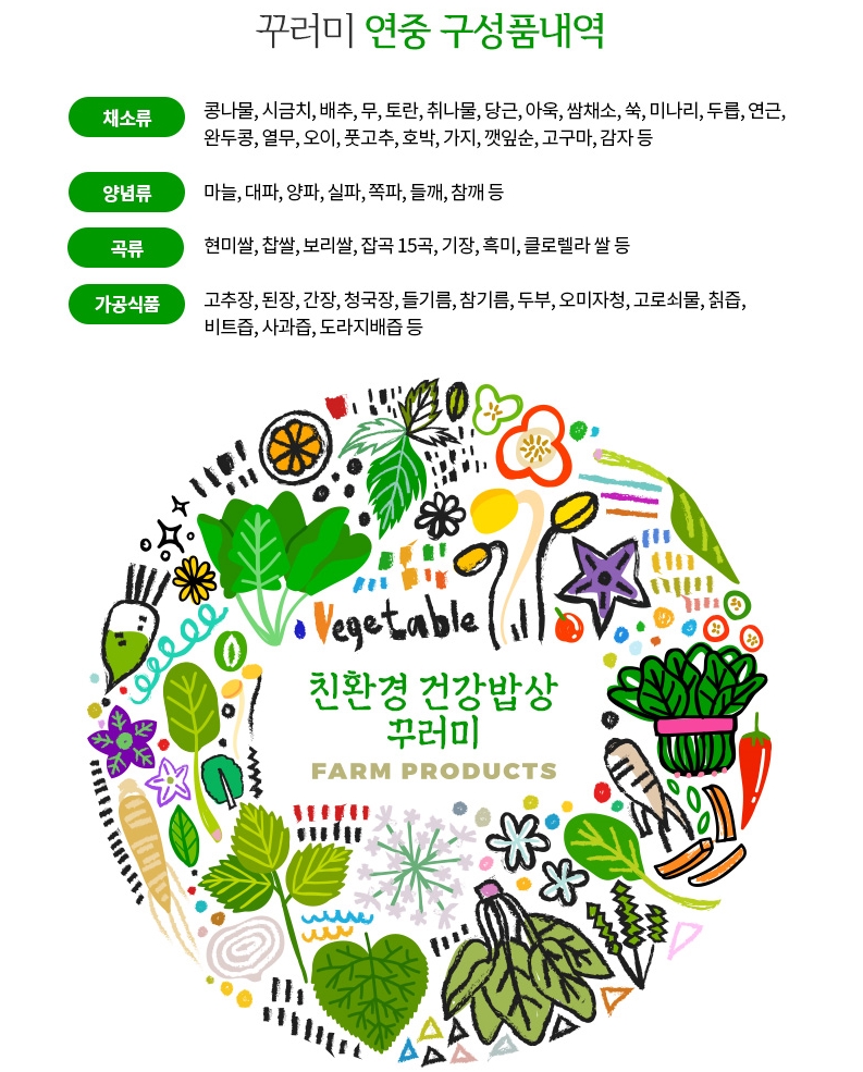 장수꾸러미밥상 (1회 발송)-국산콩두부, 친환경 제철채소 작은이미지 3
